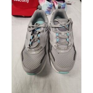 Skechers Womens GO RUN CONSISTENT Running Shoes Size 8 Gray Turquoise